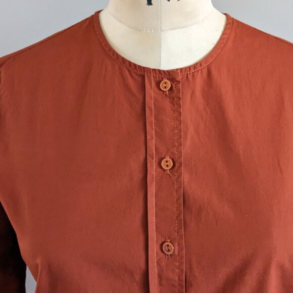 American Apparel Original Button Front Cotton Blouse XS - Picture 4 of 6